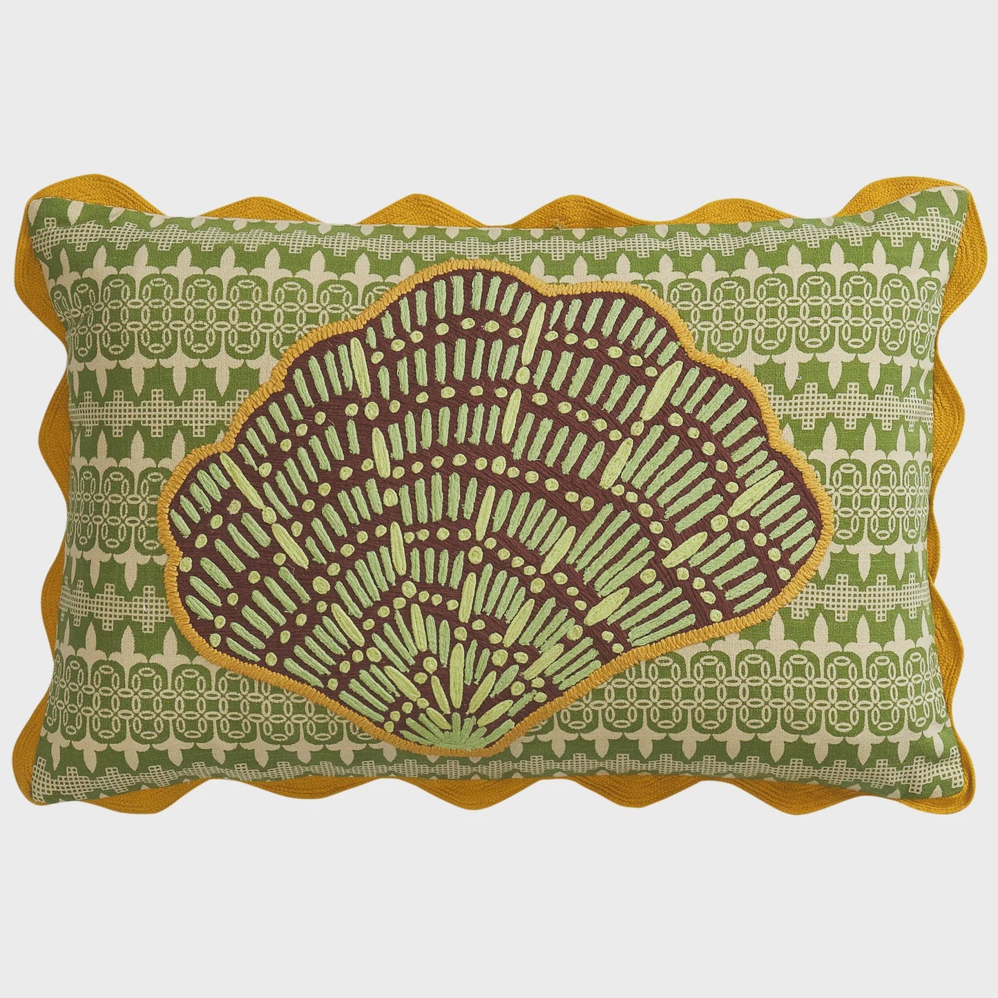 Sage x Clare - Esme Embroidered Cushion