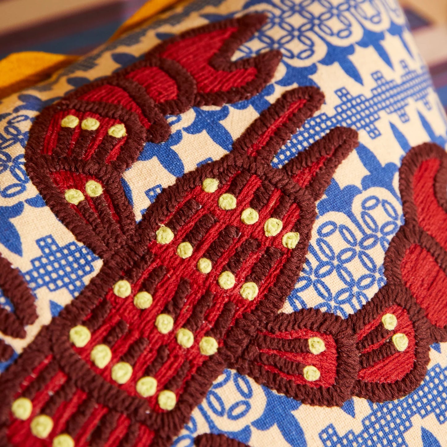 Sage x Clare - Esme Embroidered Cushion