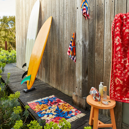 Sage x Clare - Francesca Bath Mat / Garnet