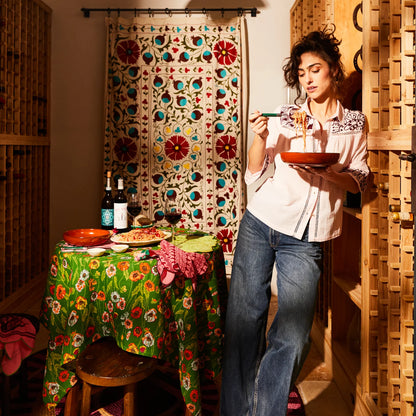 Sge x Clare - Vivianna Embroidered Shirt Pink Salt