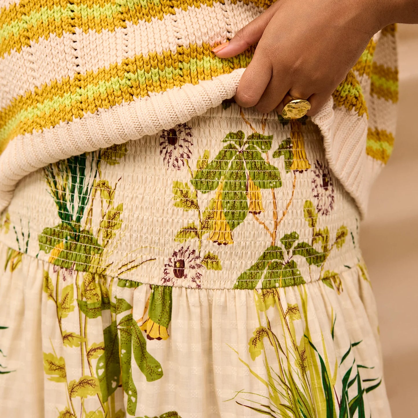 Sage x Clare - Malorie Midi Skirt