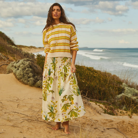 Sage x Clare - Malorie Midi Skirt