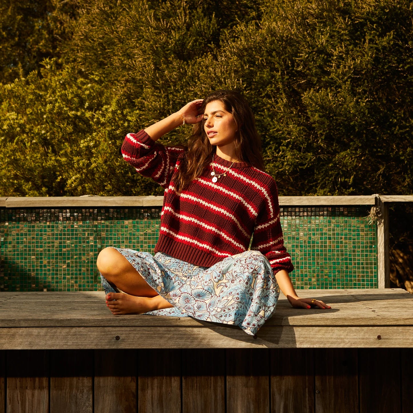 Sage x Clare - Lucia Maxi Skirt