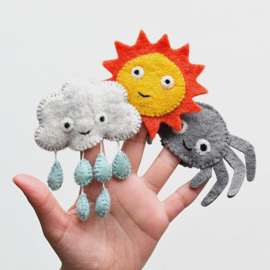 Tara Treasures - Incy Wincy Spider Finger Puppet Set