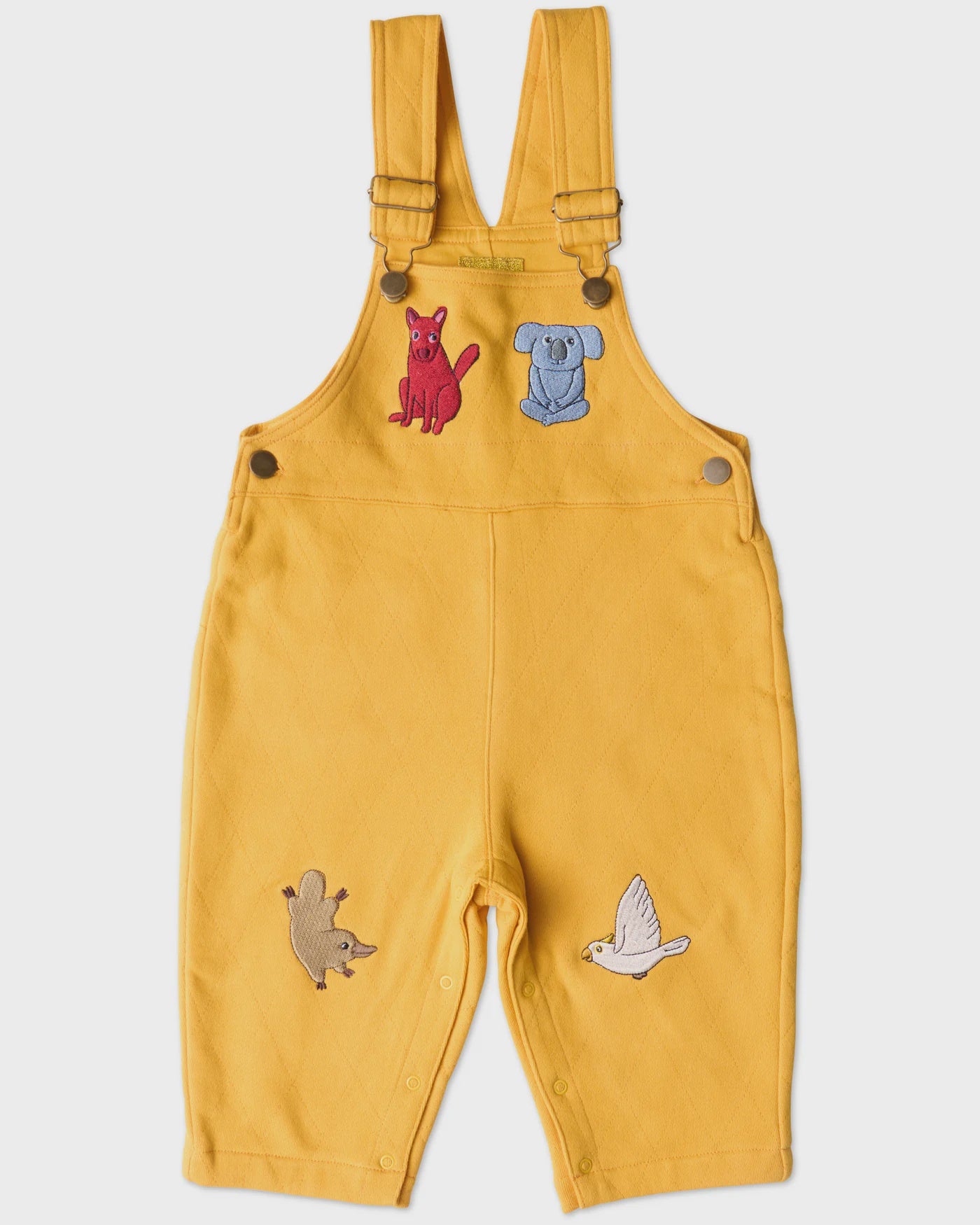 Kip & Co - Home Among The Gum Trees Organic Cotton Quilted Fleece Overalls