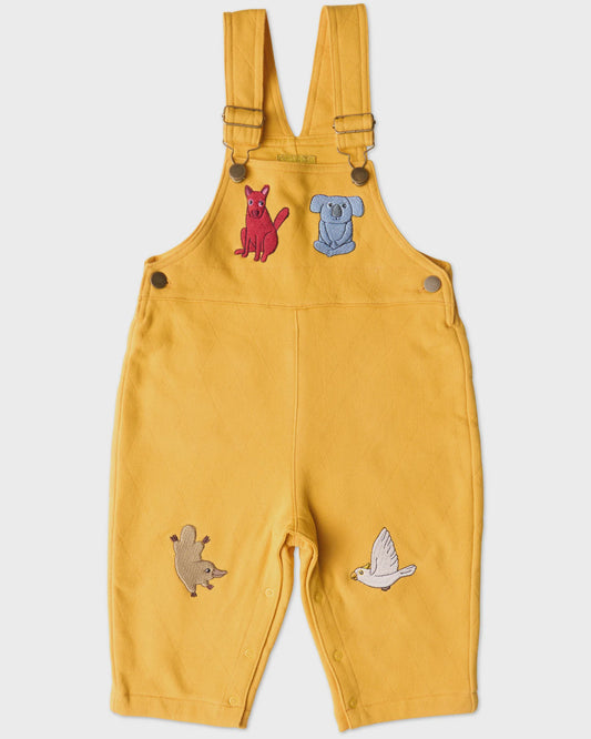 Kip & Co - Home Among The Gum Trees Organic Cotton Quilted Fleece Overalls