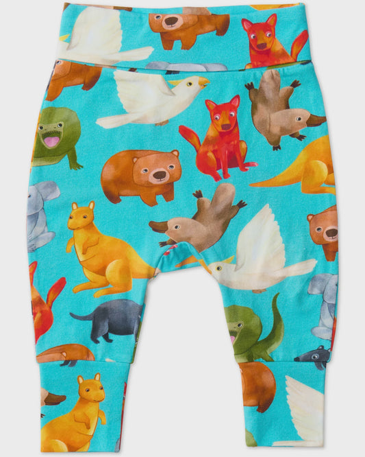 Kip & Co - Home Among The Gum Trees Organic Drop Crotch Pant