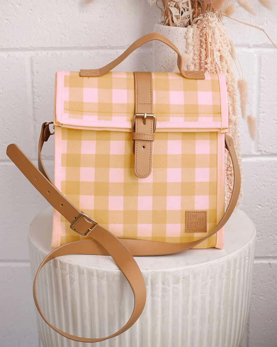 The Somewhere Co - Lunch Satchel Rose All Day