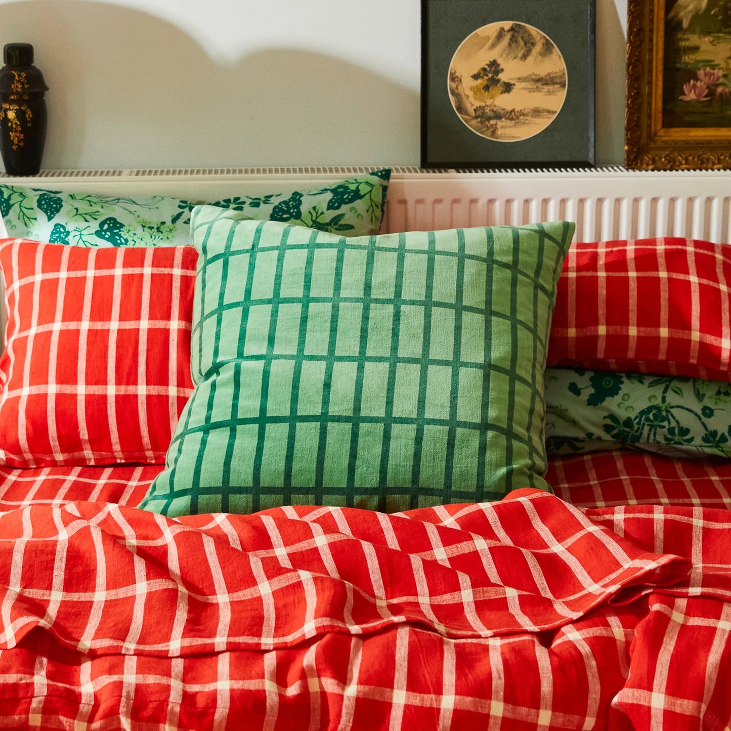 Sage x Clare - Remi Velvet Cushion Emerald