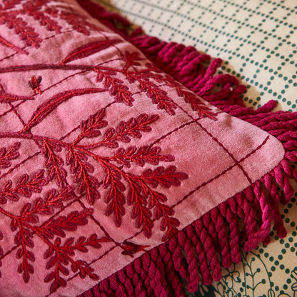 Sage x Clare - Adelyn Embroidered Cushion - The Ivy Room Adelaide