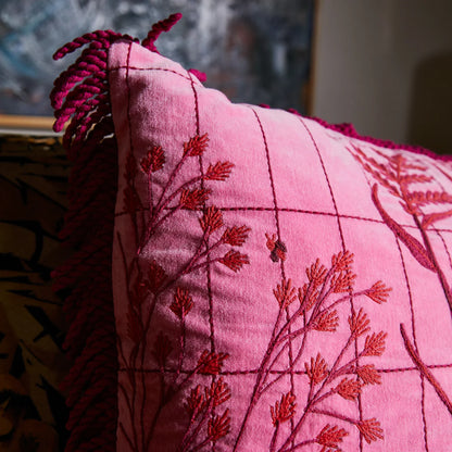 Sage x Clare - Adelyn Embroidered Cushion - The Ivy Room Adelaide