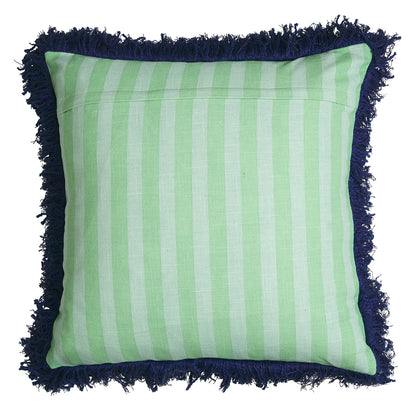 Sage x Clare - Annette Embroidered Cushion Jade - The Ivy Room Adelaide