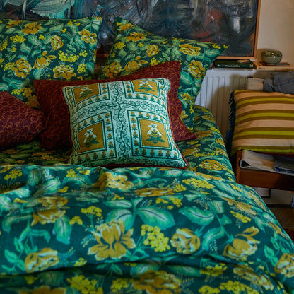 Sage x Clare - Claire Reversible Cushion Jade - The Ivy Room Adelaide