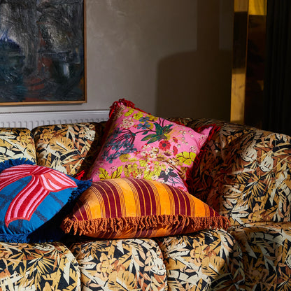 Sage x Clare - Genevieve Square Fringe Cushion - The Ivy Room Adelaide