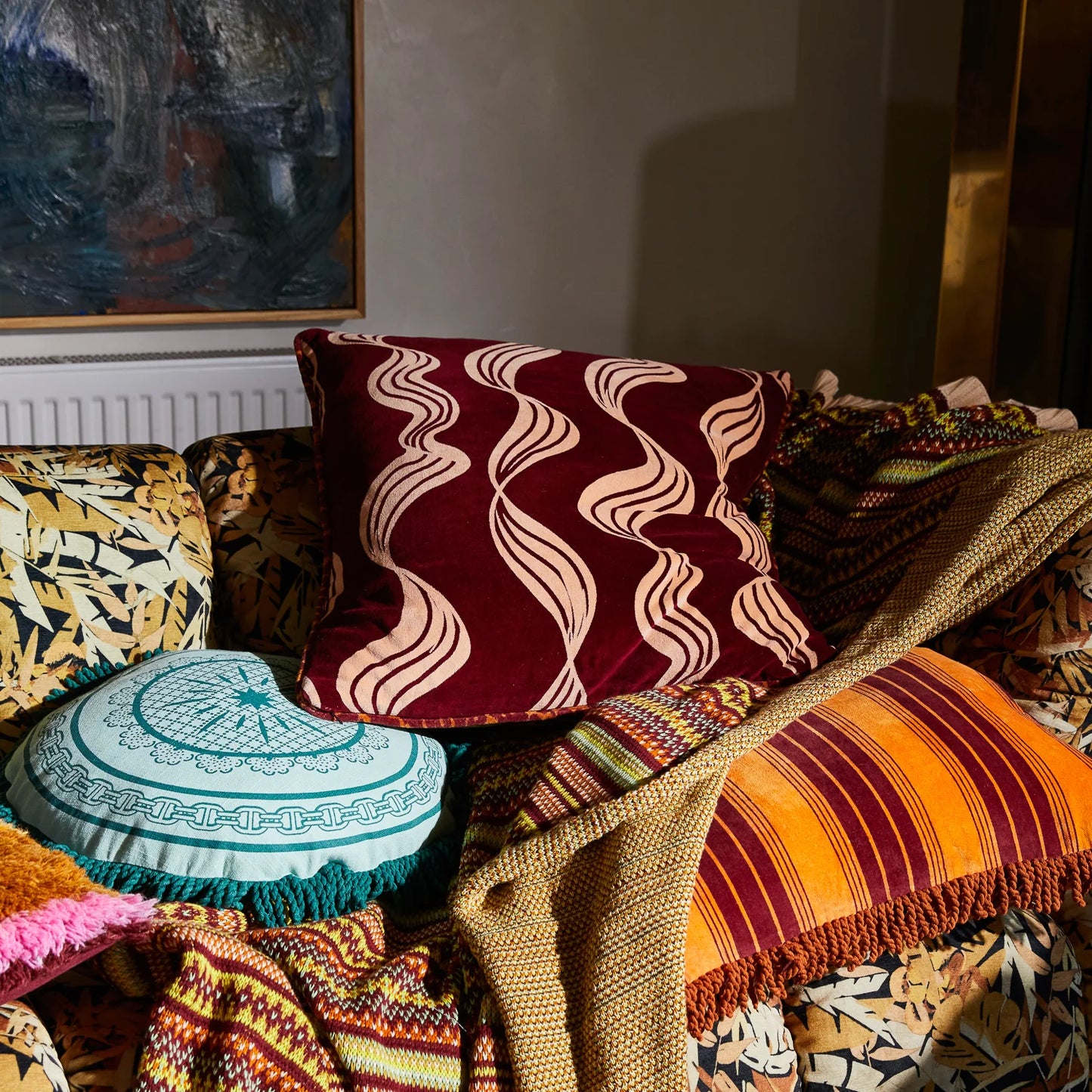 Sage x Clare - Dax Margot Reversible Velvet Cushion