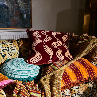 Sage x Clare - Dax Margot Reversible Velvet Cushion - The Ivy Room Adelaide