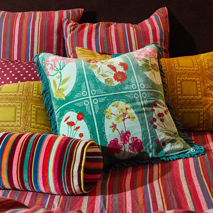 Sage x Clare - Gigi Velvet Cushion Forest - The Ivy Room Adelaide
