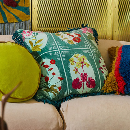 Sage x Clare - Gigi Velvet Cushion Forest - The Ivy Room Adelaide