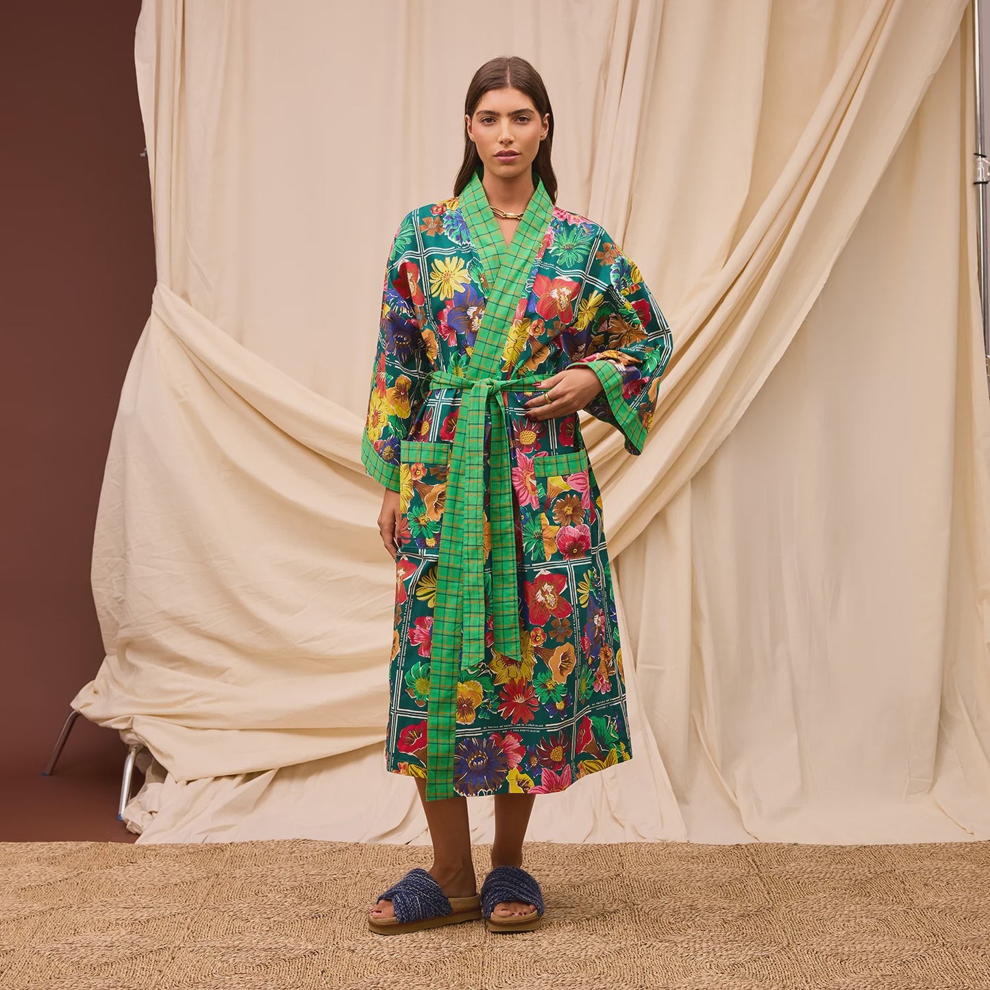 Sage x Clare - Ines Cotton Robe