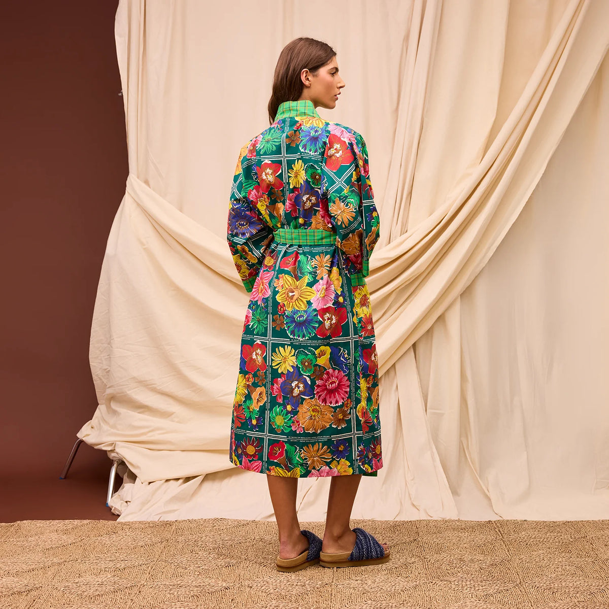Sage x Clare - Ines Cotton Robe