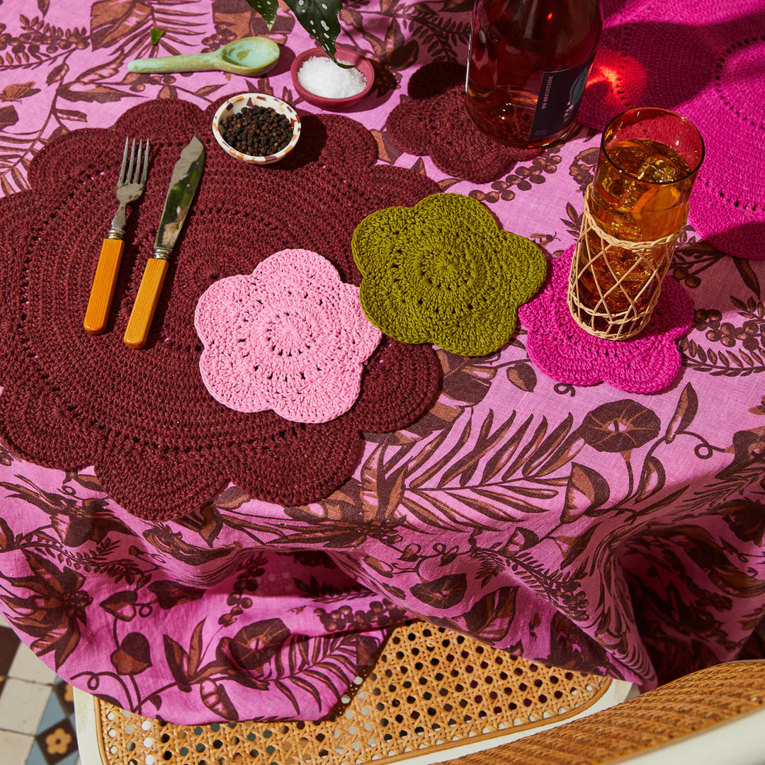Sage x Clare - Chumo Crochet Coaster Set - Cosmos