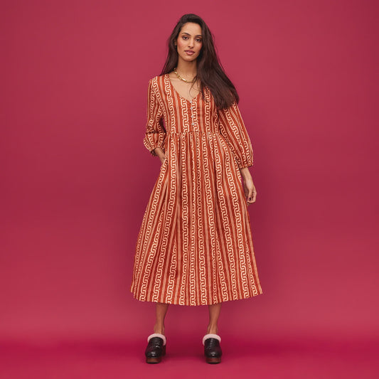 Sage x Clare - Fidel 3/4 Sleeve Maxi Dress - The Ivy Room Adelaide