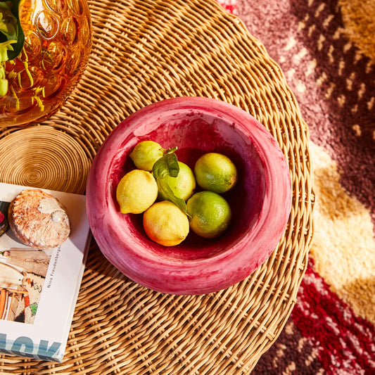 Sage x Clare - Jeanne Resin Bowl / Crimson - The Ivy Room Adelaide