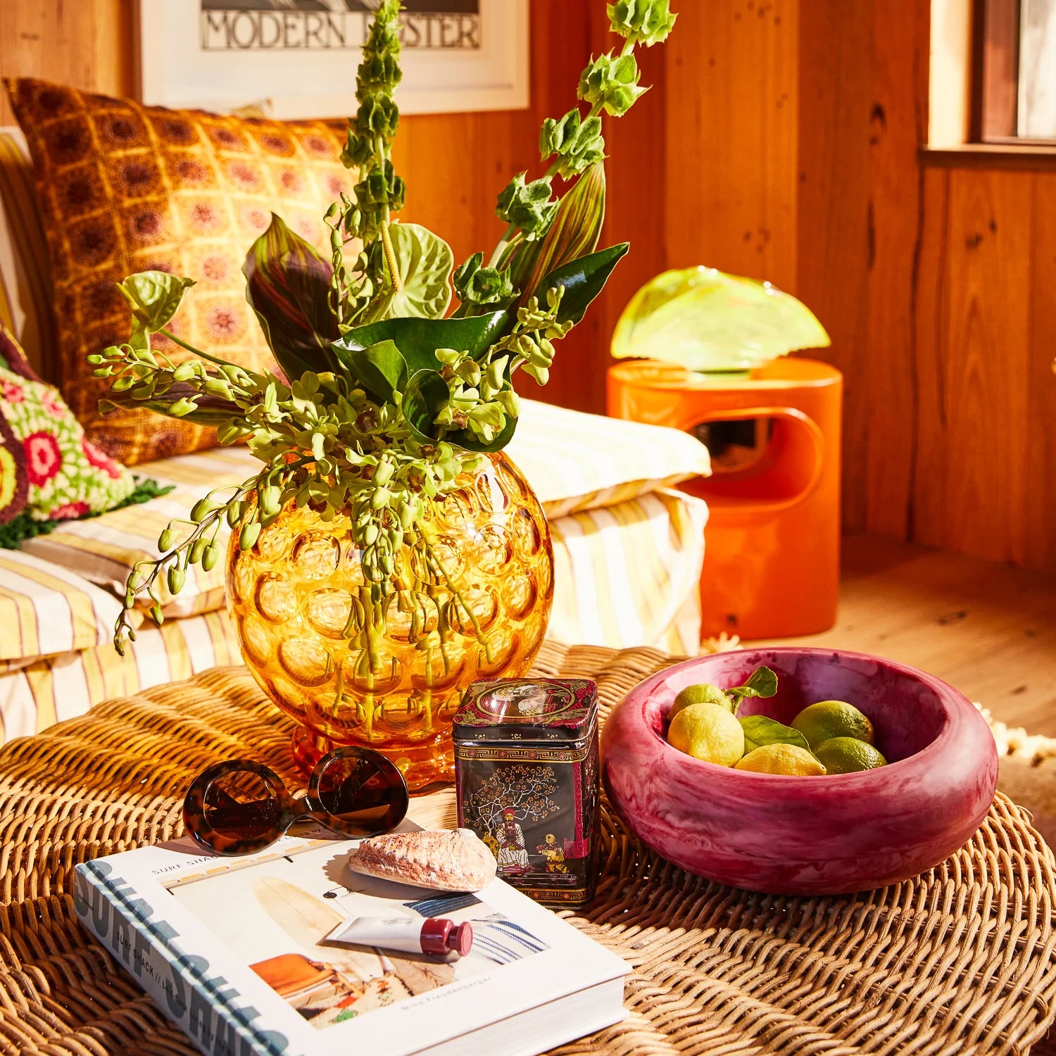 Sage x Clare - Jeanne Resin Bowl / Crimson - The Ivy Room Adelaide