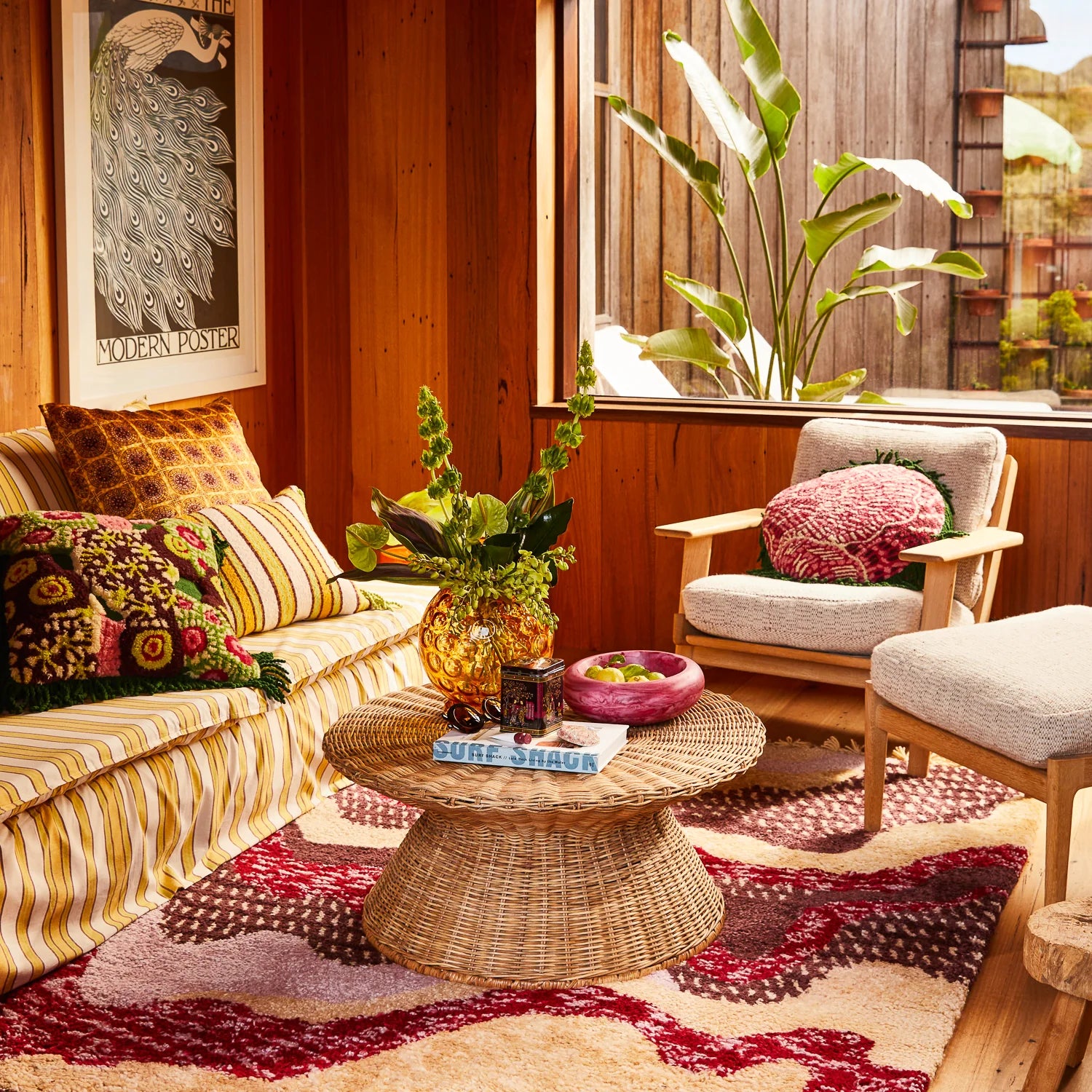 Sage x Clare - Jeanne Resin Bowl / Crimson - The Ivy Room Adelaide