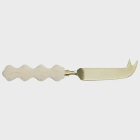 Sage x Clare - Coco Resin Cheese Knife / Pearl - The Ivy Room Adelaide