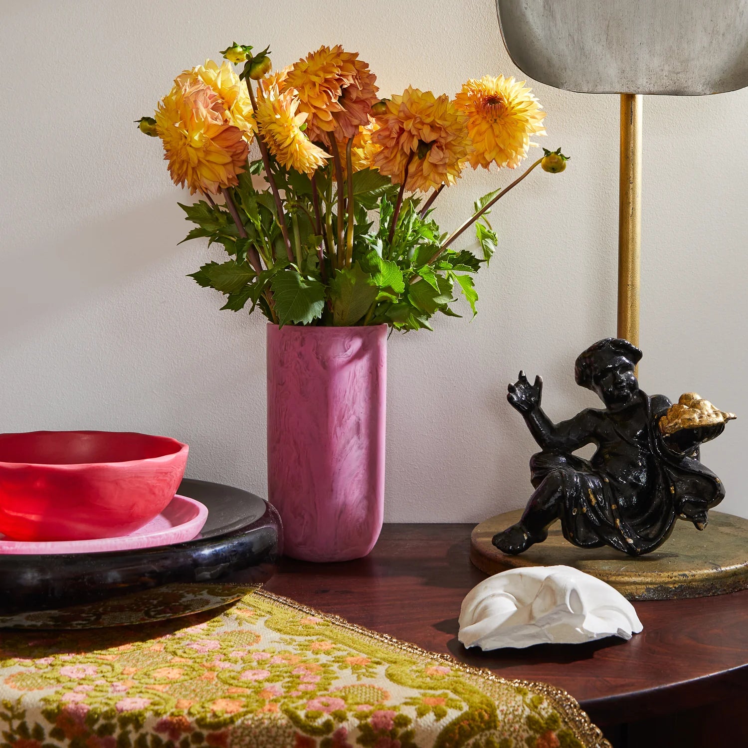 Sage x Clare - Resin Aamin Mini Platter Fuchsia - The Ivy Room Adelaide