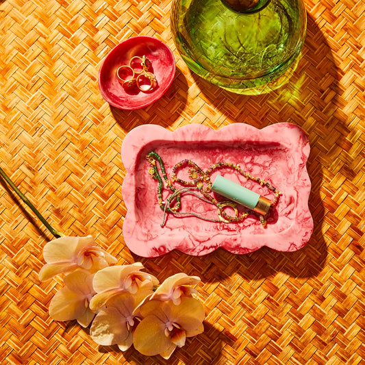 Sage x Clare - Beau Small Resin Tray / Crimson - The Ivy Room Adelaide