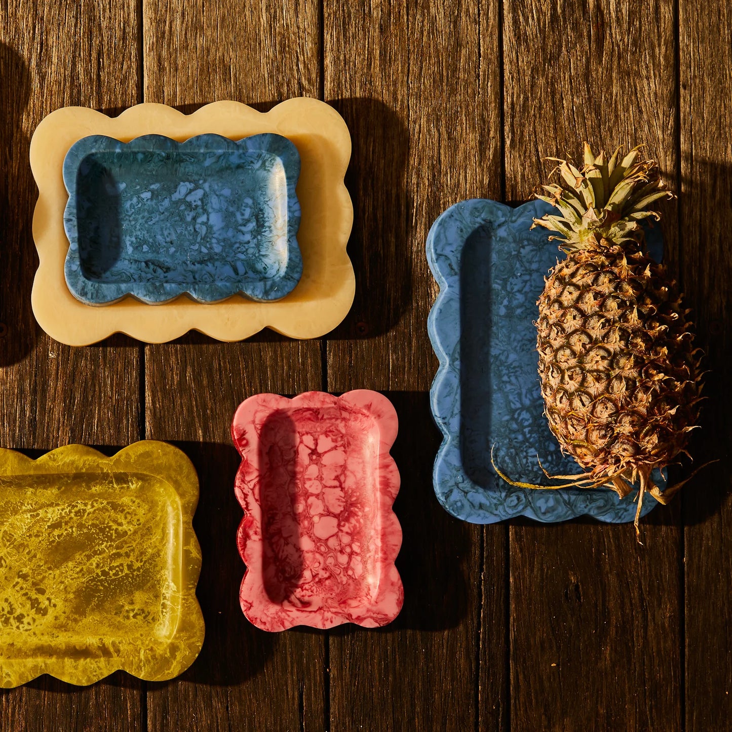 Sage x Clare - Beau Small Resin Tray / Pearl - The Ivy Room Adelaide