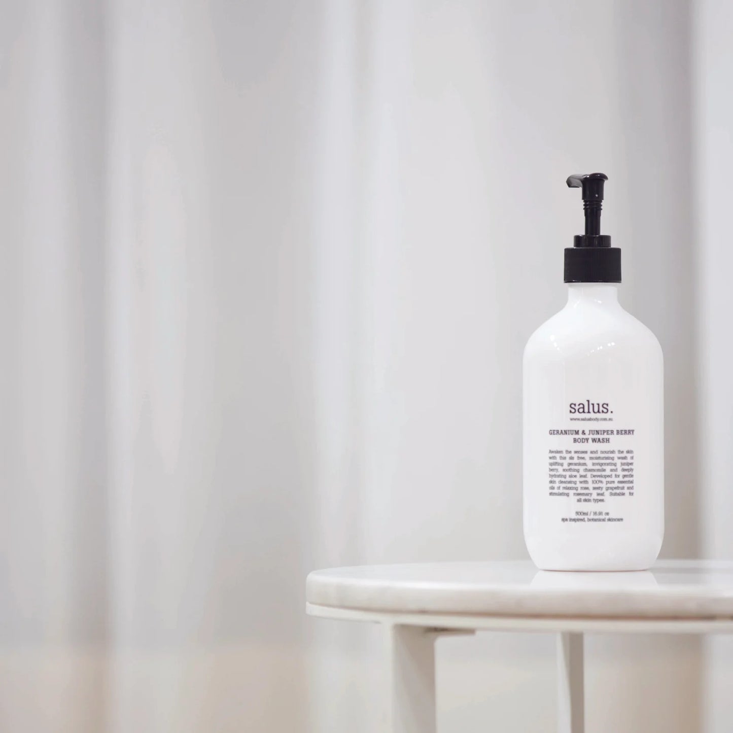 Salus - Geranium & Juniper Body Wash - The Ivy Room Adelaide