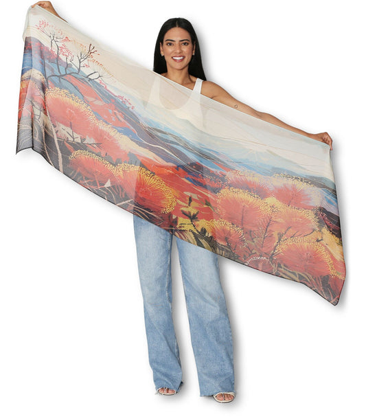 The Artists Label - Viscose Scarf / Blue Mountains Golden Hour - The Ivy Room Adelaide