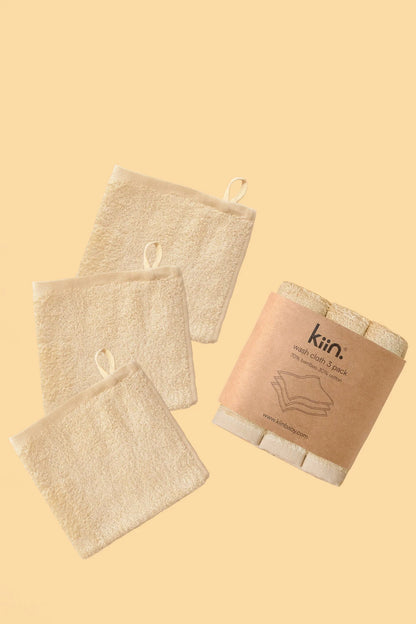 Kiin - Wash Cloths 3 Pack - The Ivy Room Adelaide