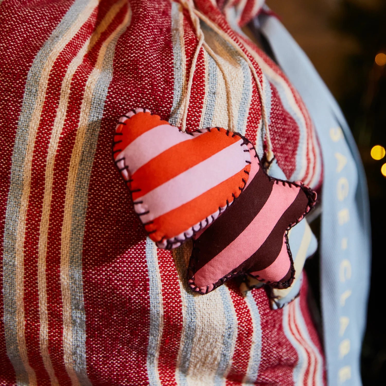 Sage x Clare - Selene Christmas Santa Sack / Crimson - The Ivy Room Adelaide