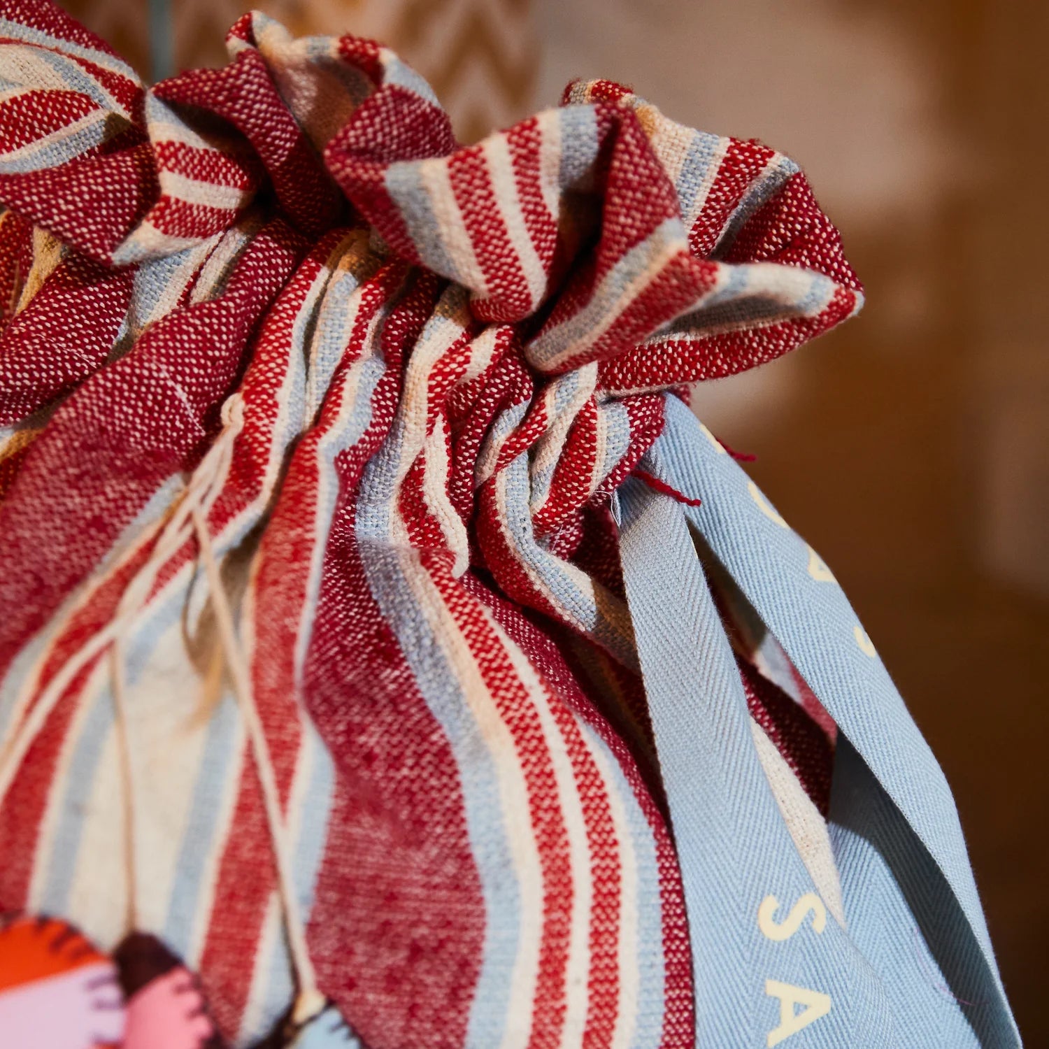 Sage x Clare - Selene Christmas Santa Sack / Crimson - The Ivy Room Adelaide