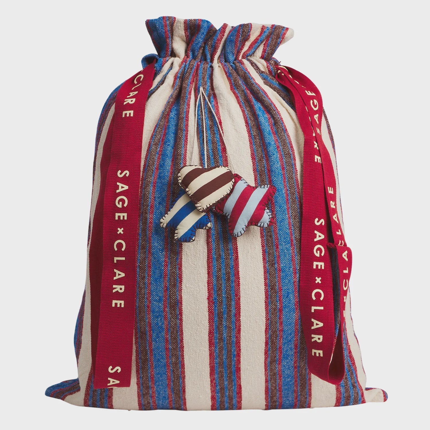 Sage x Clare - Selene Christmas Santa Sack / Azure - The Ivy Room Adelaide