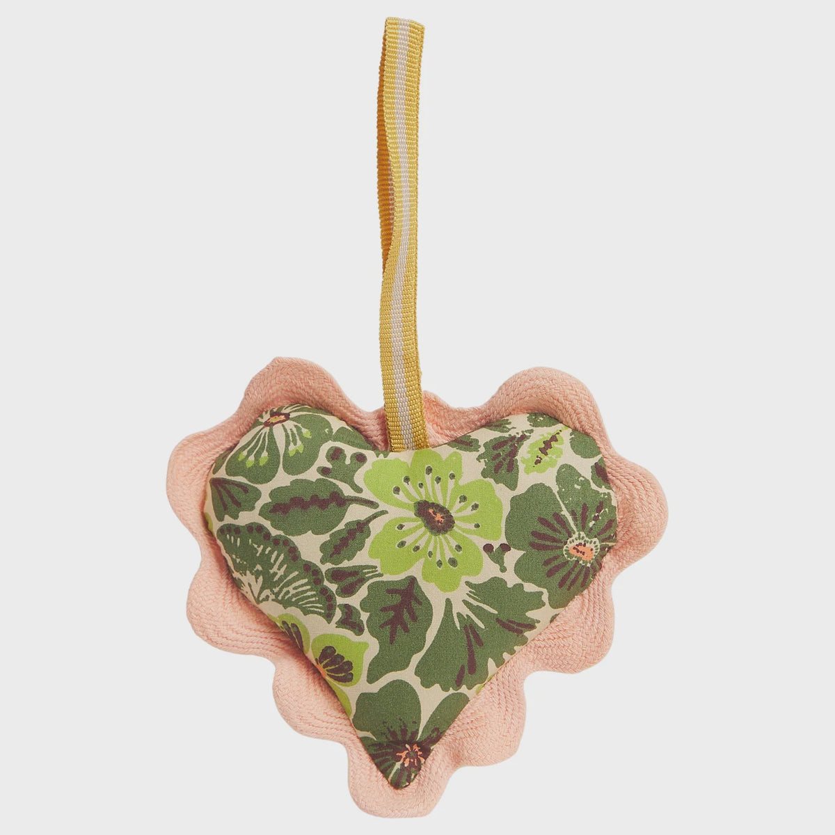 Sage x Clare - Magnolia Cotton Heart Decoration / Cactus Green