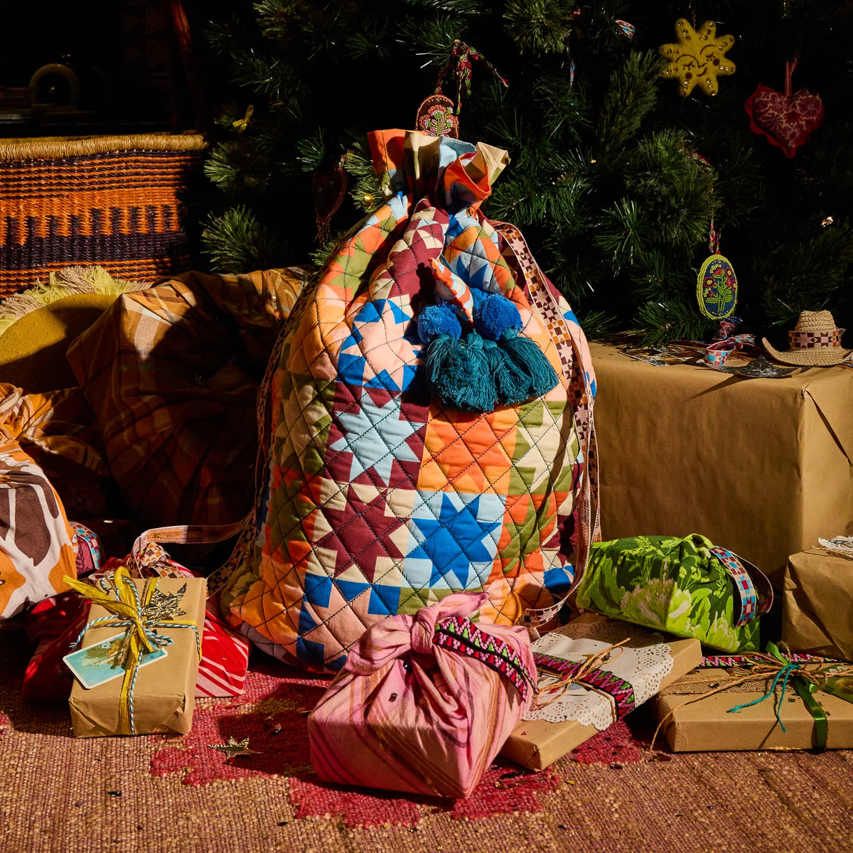 Sage x Clare - Matilda Santa Sack / Bluebell
