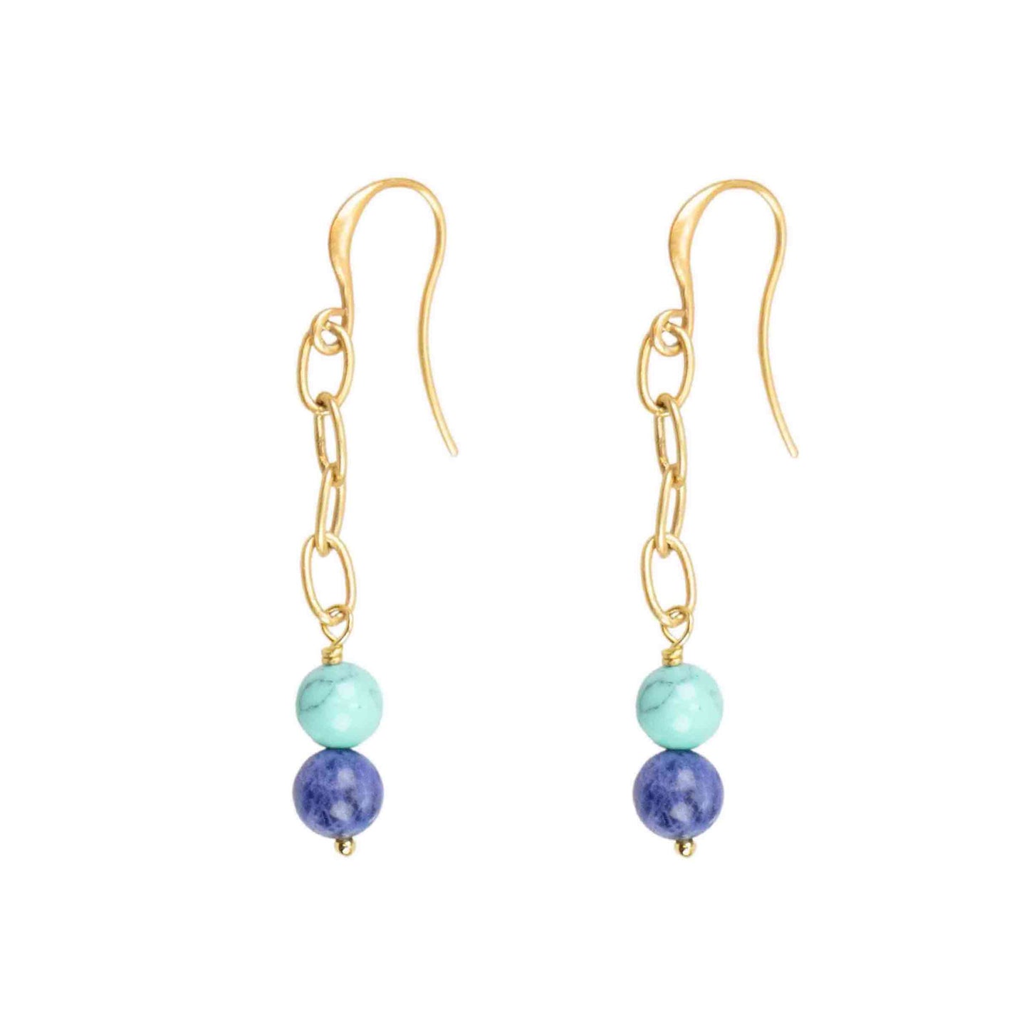 Hultquist - Turquoise & Blue Stone Earring
