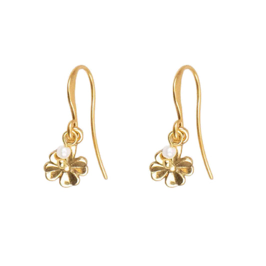 Hultquist - Flower Hook Earring Gold