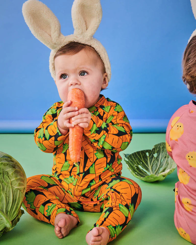 Kip & Co - Long Sleeve Zipsuit Eat Your Carrots