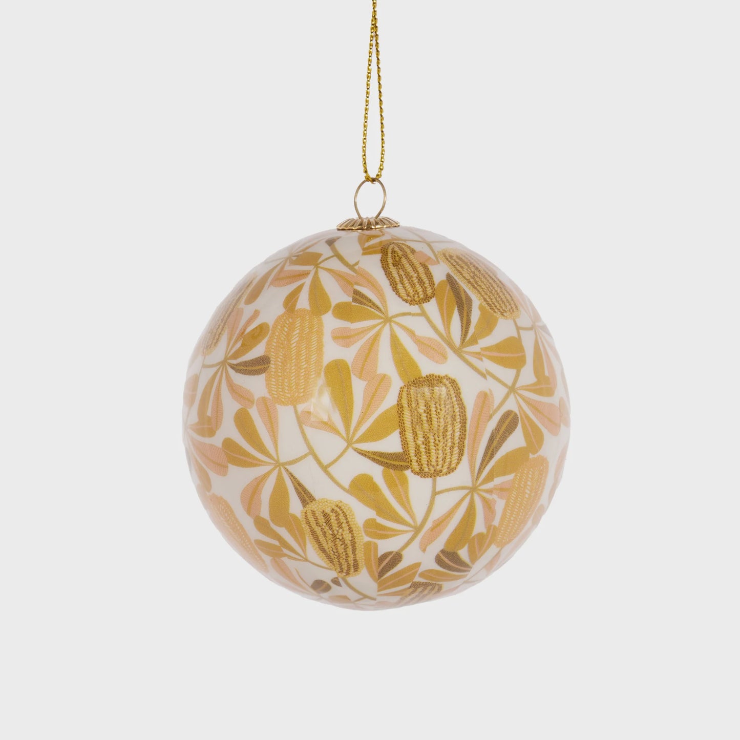 Holly and Ivy - Individual Artist Bauble Summer Banksia