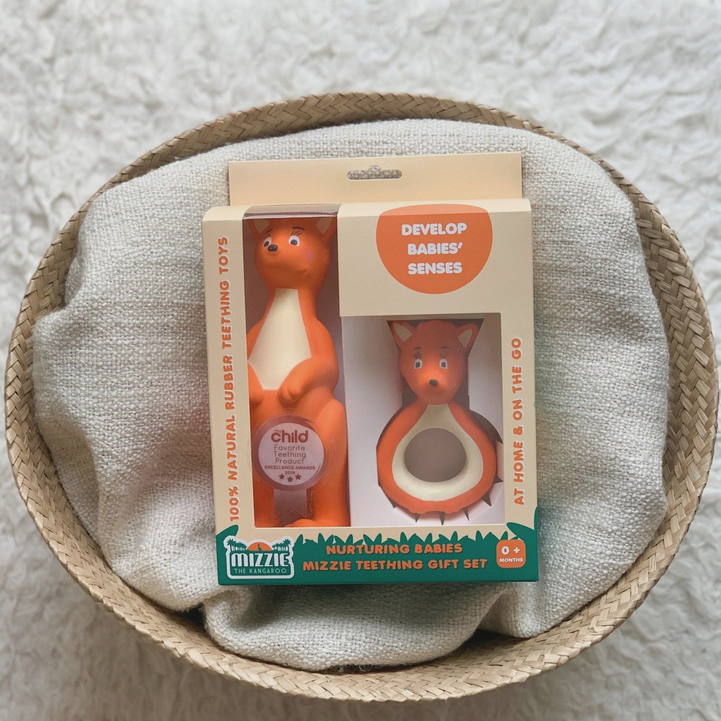 Mizzie The Kangaroo - Teething Gift Set
