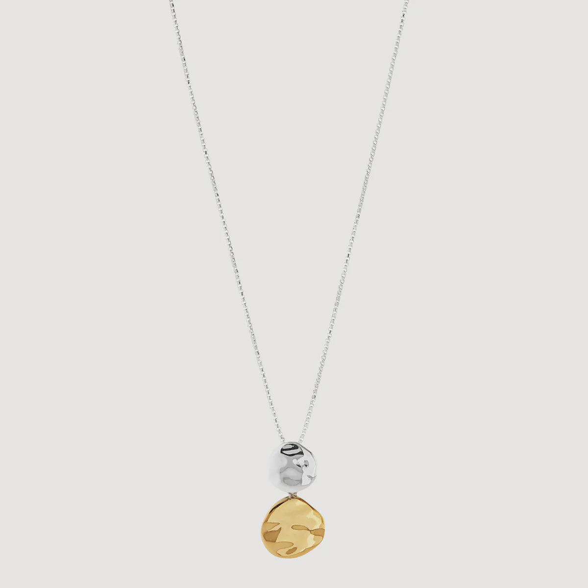Najo - Shard Two Tone Double Disk Necklace
