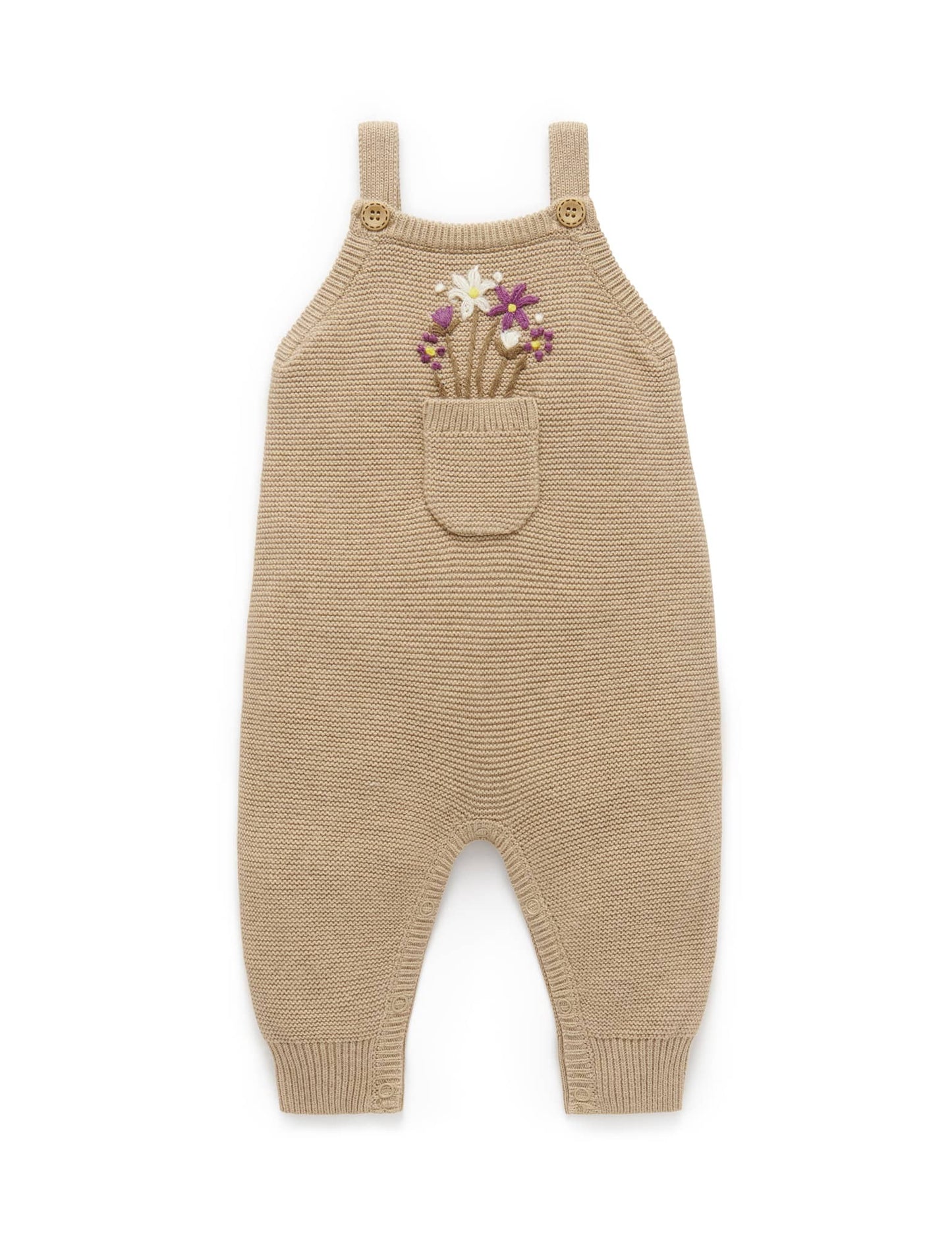 Purebaby - Posie Knitted Overalls